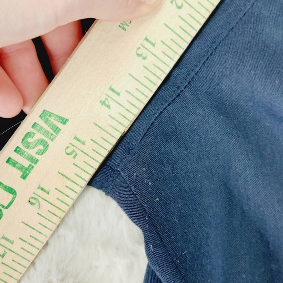 Karen Kane Blue Straight Leg Pants 3454 - Picture 7 of 8